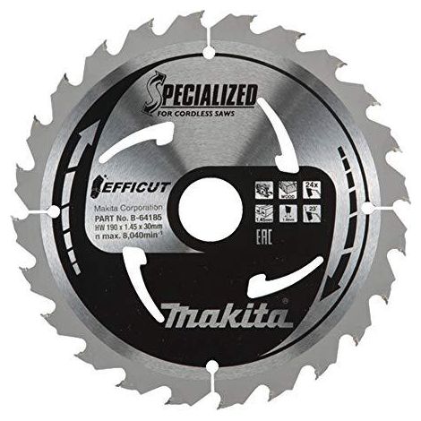 Lame de scie Makita EFFICUT 190x1 45x30 0 mm Z24 23°