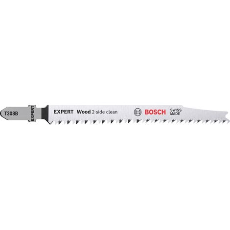 Bosch 25x Expert Wood 2side clean T 308 B Lame de scie sauteuse - 2608900552
