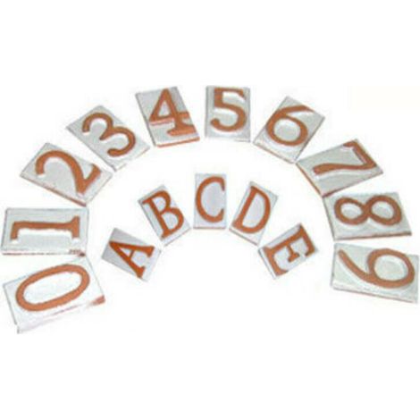 MASIDEF - CIVICO IN TERRACOTTA LETTERA B