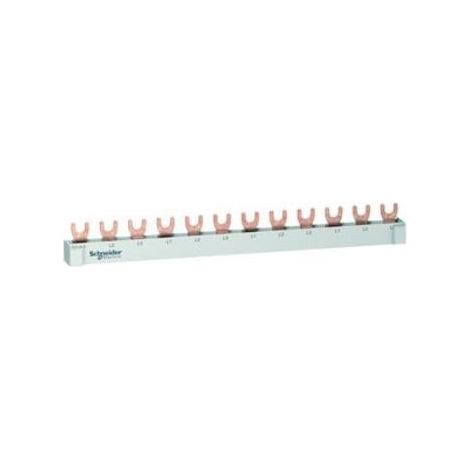Schneider Electric R9XFH312 Phasenschiene   Lichtgrau (RAL 7035)   63 A  500 V Leiter-Typ = L  1 St. (1/5)