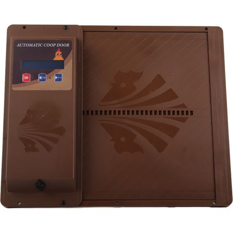 Ouverture automatique horizontale de porte de poulailler par USB avec minuterie (marron) (1/5)