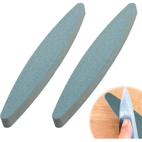Ensemble de 2 Pierres à Aiguiser en Grain pour Affûter Outils de Jardin,Idéal pour Sécateurs, Bêches, Pelles et Haches (1/5)