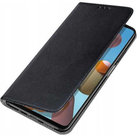 SMART MAGNET SCHWARZE GESCHLOSSENE HÜLLE MIT KLAPPE für Samsung Galaxy M53 5G+ GLAS (1/5)
