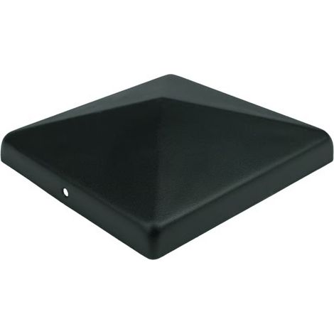 Chapeau de poteau noir pour poteau 15x15 cm - Par pièce
