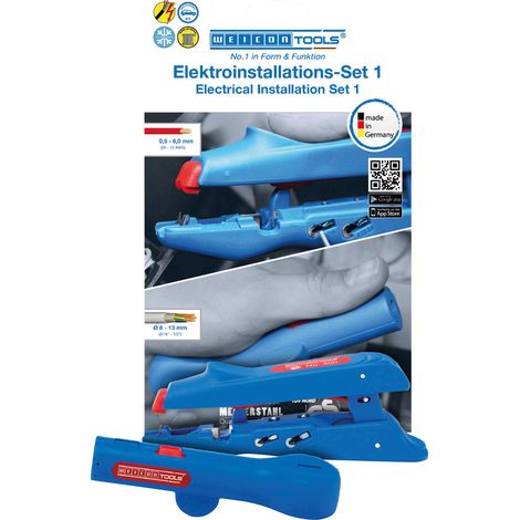 WEICON TOOLS 10039675 No 300 + No 13  Kabelentmanteler-Set Geeignet für Leiter mit PVC-Isolation  0. (1/3)