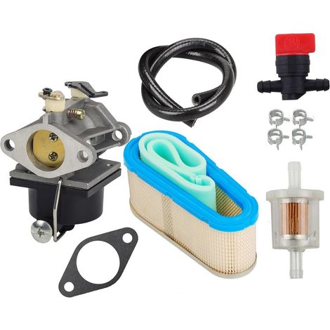 Carburador con filtro de aire 36356, válvula de cierre, filtro de combustible y línea de combustible, para motores Tecumseh OHV125, OHV130 y OVH135, modelo de repuesto 640065
