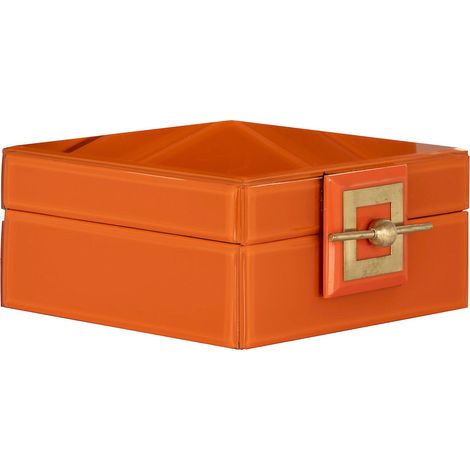 Boîte à Bijoux Bodine Petite Orange - Orange Intense Solaire Éclat (1/5)