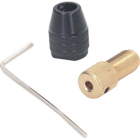 Jeu de clés hexagonales pour perceuse à 3 mors, outil rotatif, pince autoserrante, guide-fils, rallonge, alésage de 3,17 mm
