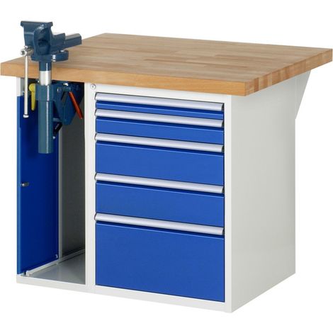 Rau Werkbank 7511A2, B1000xT900xH890mm, 5x Schublade-TA, 1x SSKL (1/5)
