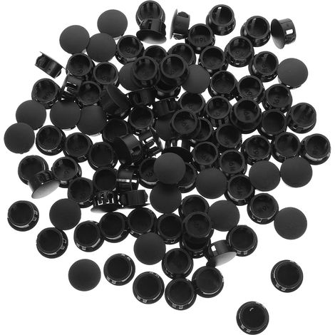 Lot de 100 bouchons noirs panneaux verrouillage meubles armoires (1/5)