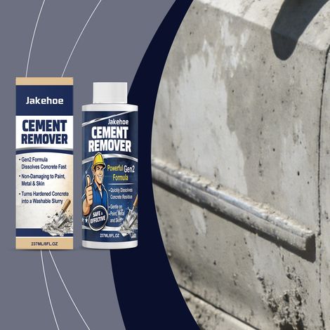 Décapant pour béton - Nettoie et dissout les adhérences du béton, doux et adapté aux chantiers et aux jardins - 237 ml (1/5)