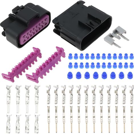 1 Kit de Connecteur Mâle Femelle 16 Broches GT150 GT280 15326269 12191819 15366060 Fiche électrique étanche 16 Voies avec Bornes Scellées (1/5)