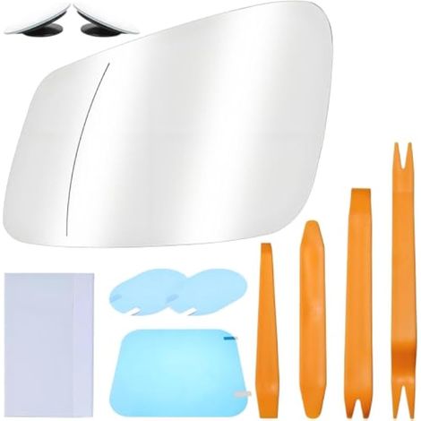 Remplacement du Rétroviseur Extérieur Gauche Chauffant pour BMW F01, F07, F10, F11, F20, F21, F22, F30, F31, F32, F34, F36 et E60, Rétroviseur Grand Angle Antibuée avec Plaque de Fixation (1/5)