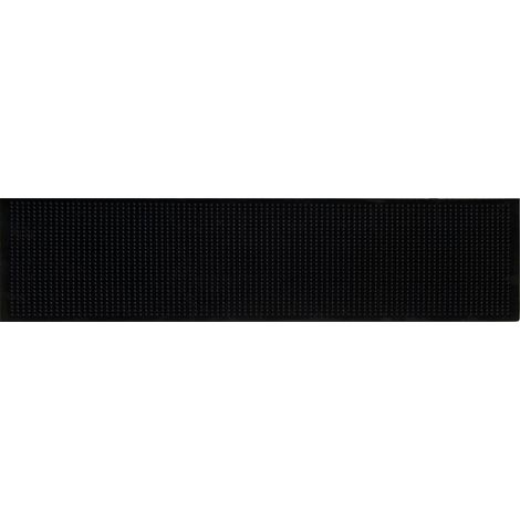 Stufenmatte Gummi schwarz, 25 x 77 cm Stufenmatten