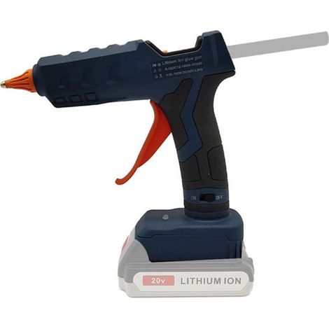 Machine à colle thermofusible, machine à colle thermofusible PTC, kit de machine à colle thermofusible sans fil (comprenant des bâtons de colle de 11 mm), adapté aux loisirs créatifs. (1/5)