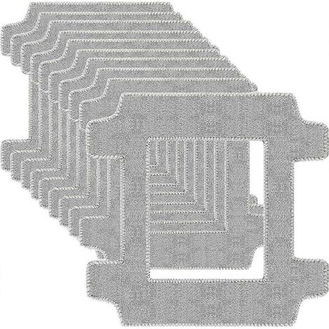 Lot de 10 lingettes de nettoyage pour robots lave-vitres Mova N1 chiffons en microfibre lavables pour un nettoyage des vitres sans traces (1/5)