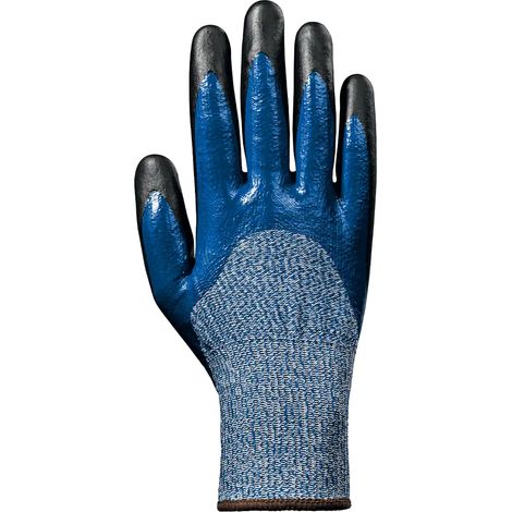 SIR SAFETY SYSTEM AIDEN Gants de protection anticoupure antidérapants bleu foncé Taille 7 Lot de 12 paires