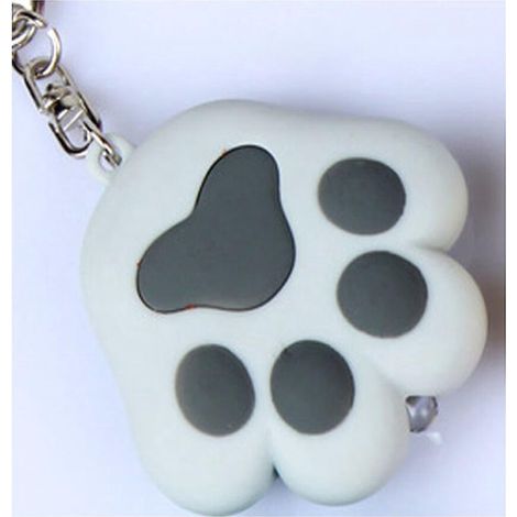 un Porte-cls De Voiture Gris, Un Porte-cls Griffes De Chat De Dessin Anim Led Mettent Un Son (1/5)