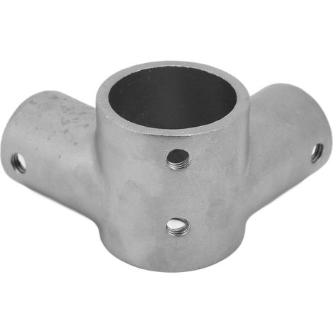 Raccord tube en té réducteur 90° angle droit 40x26mm acier inox 304 pour bateau yacht vedette de pêche (1/5)