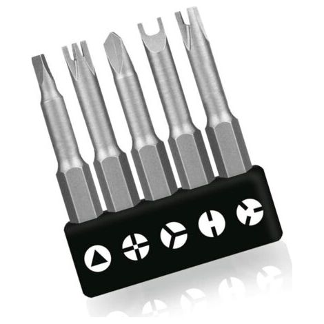 Lot de 5 tournevis spéciaux en forme de U 50 mm - Type Y - Intérieur cruciforme - Tournevis à trois points - Embouts de vissage (1/5)