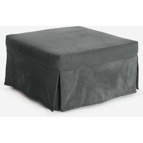 Pouf letto singolo idrorepellente sfoderabile Made in Italy Stelvio - Grigio