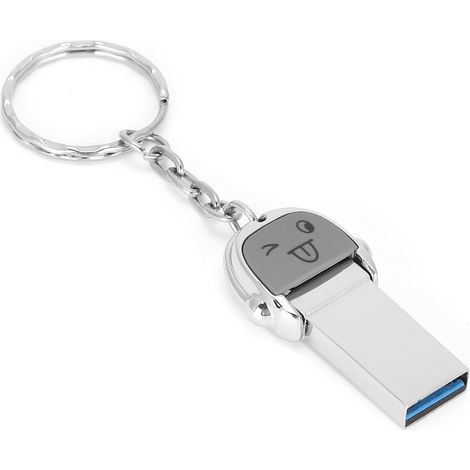Flash Drive 3.0 TypeC HighSpeed Mini U Disk pour ordinateur téléphone portable tablette imprimante(Disque U à double usage Ecouteur Vilain 64 Go 3.0) (1/5)