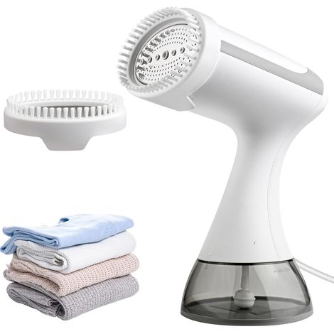 Défroisseur vapeur portable, chauffage rapide 1500 W, réservoir d'eau de 300 ml (blanc) (1/4)