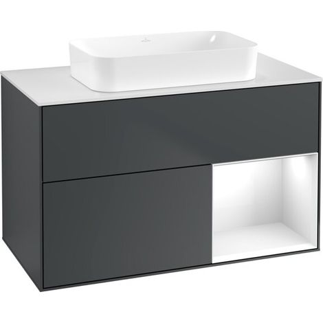 Villeroy & Boch G661GFHG Meuble sous-vasque Finion G66 (1/2)