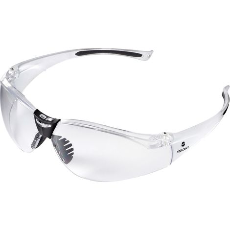 TOOLCRAFT TO-5343207 Schutzbrille Schwarz, Klar EN 166 DIN 166 (1/3)