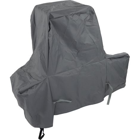 Housse de four à barbecue extérieur imperméable et anti-poussière, grise. (1/5)