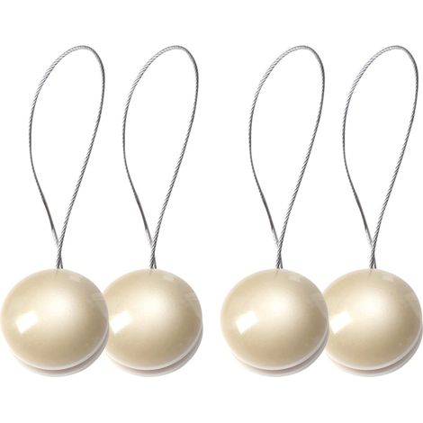 2 Paires Magnétique Embrasses à Rideaux Boucle de Rideau Attache de Rideau Aimantée, 13.8 Pouces Décorative Corde de Rideau Retenues Rideau pour Chambre, Salon, Décoration de Bureau (1/5)