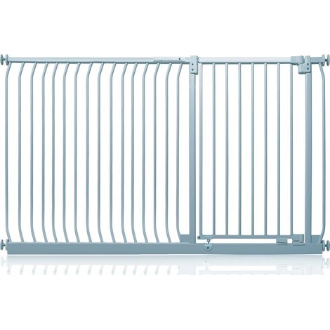 Safetots Extra Tall Elite Safety Gate, 171cm - 180cm, Matt Grey, Extra Tall 96.8cm in Height, Pressure Fit Stair Gate