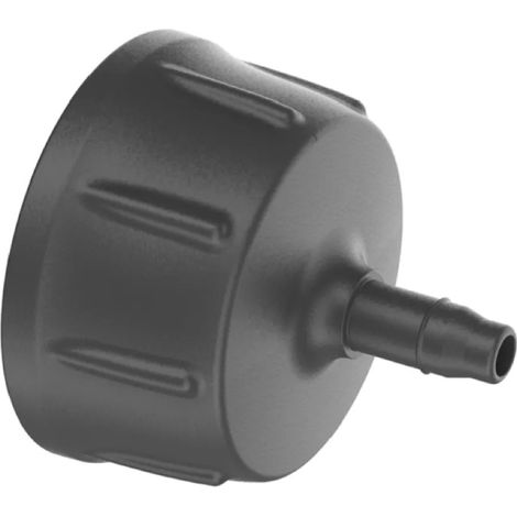 GARDENA Conexión para grifo 4.6 mm (3/16") - G 3/4" para conectar el tubo flexible de conexión de 4.6 mm (3/16") a la unidad reductor de presión 1000/2000 o directamente a un tubo de agua de 26,5 mm (