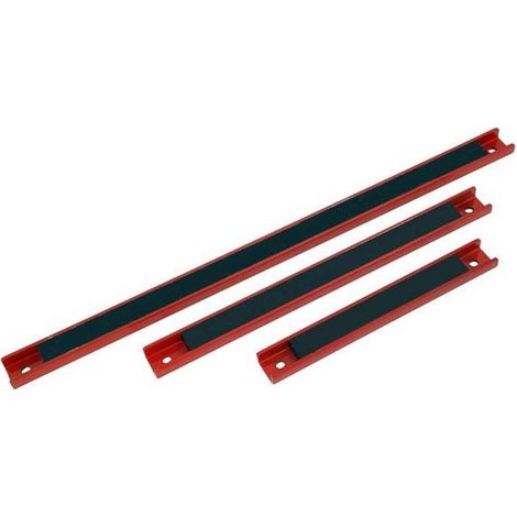 Neilsen 3pc Magnetic Bar Tool Holder Storage Rack Organiser Rails 8" 12" & 18"