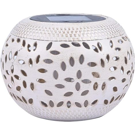 Générique Lanternes Solaires Exterieur - Lampe Solaire Extérieur Avec Design Céramique - Lampe D'extérieur Étanche,Peut Être Utilisé Comme Éclairage D'appoint pour Chemins,terrasses,balcons Et Cours (1/5)