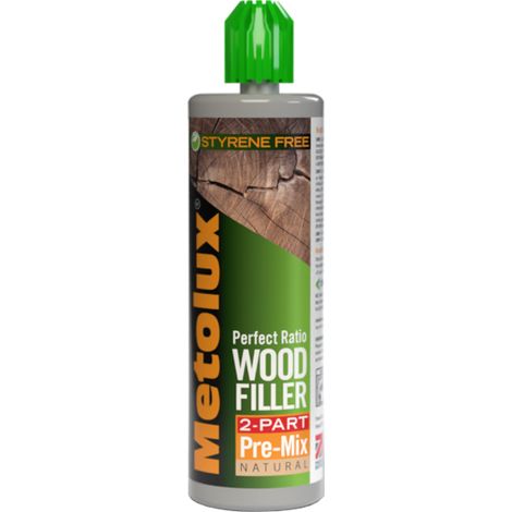 Metolux Pre Mixed Two Part Wood Filler 300g - White