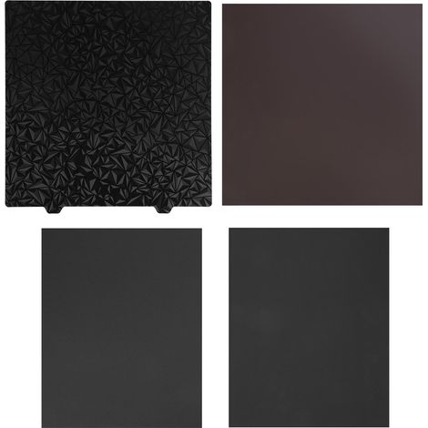 Plaque d'impression 3D PET PEI 310x310mm, double face lisse et givrée PEI, tôle d'acier 1,2mm avec aimant pour CR10 CR10S X40 IDEX X40 V2 (1/5)