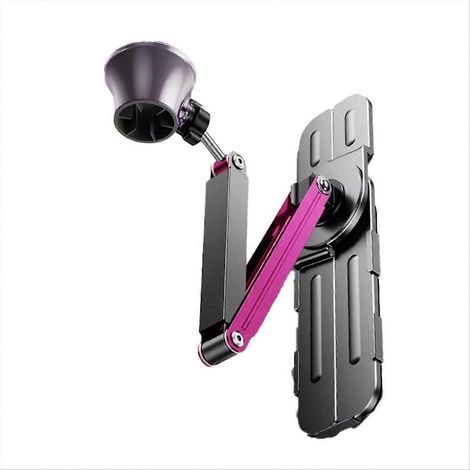 Verstellbarer Haartrocknerhalter aus strukturiertem Metall, vielseitig und einfach zu montieren. Endlich freihändig Ein praktisches Möbelstück. (1/5)