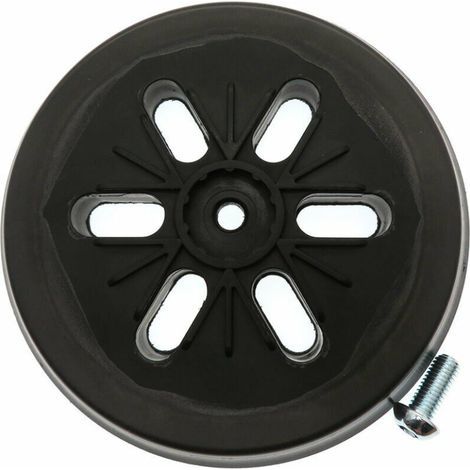 Patin de ponçage pour ponceuse excentrique Bosch GEX 150 AC, PEX 15 AE, GEX 150 Turbo, 150 mm, avec vis (1/5)