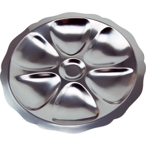 Tarrerias Bonjean - Assiette pour 6 huitres inox
