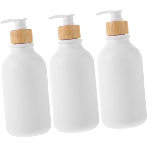 Seifenspender und Shampoo Pumpen Set 3 teilig 500 ml mit