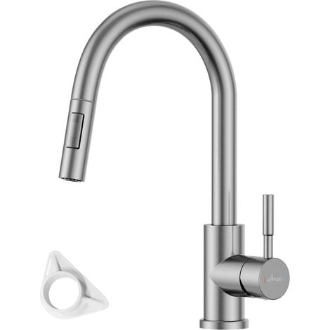 APPASO Wasserhahn Küche Ausziehbar 360° Drehbar Hochdruck Mischbatterie (1/5)