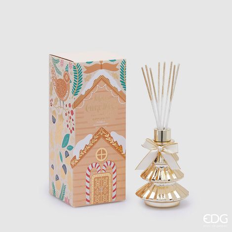 EDG Enzo De Gasperi Profumatore Natale Bottiglia Joyful Pino 170 Ml H 13,5 Cm Black Vanilla
