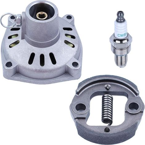 Pièces de rechange pour moteur de tondeuse Adefol Kit de montage du couvercle du tambour d'embrayage pour Honda GX31 GX35 GX35NT HHT31S 22000-ZM5-003 avec bougie d'allumage. (1/5)