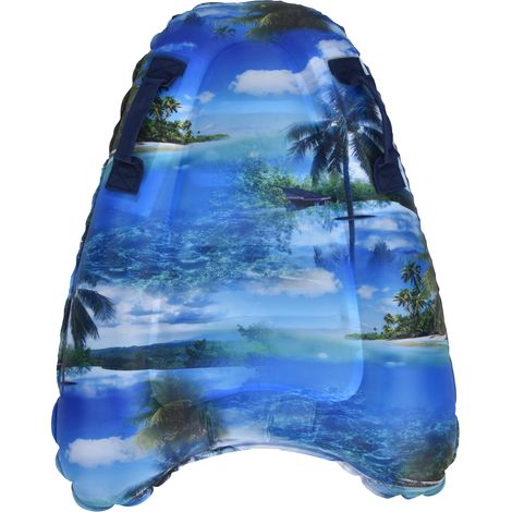 Planche de surf gonflable portable pour piscine, plage et bodyboard pour enfants et adultes - Motif plage (1/5)