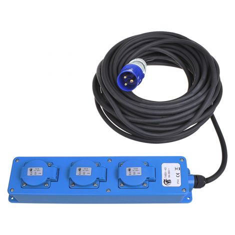 Cee 3 fach steckdose 20m 2xschuko 1x2 usb (1/5)