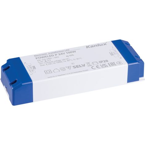 Alimentazione LED 24V 100W – Plastica bianca – Sicurezza IP20 Kanlux (1/2)
