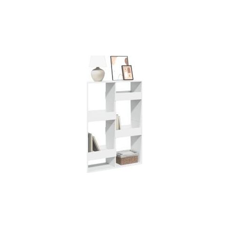 Bibliothèque blanc 100x33x135 bois d'ingénierie (1/5)