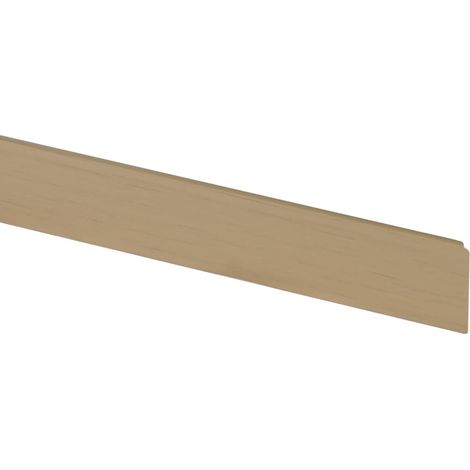 Nordlinger – Profil de finition aluminium pour bordure plan de travail bois clair – Finition mat grise – Installation facile avec silicone ou vis – Protection durable