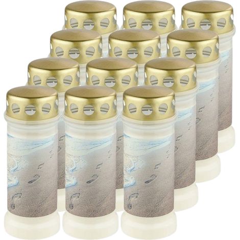 Lanterna da spiaggia Bolsius Flooded Candle con coperchio in metallo, altezza 70 cm, 12 pezzi (1/5)